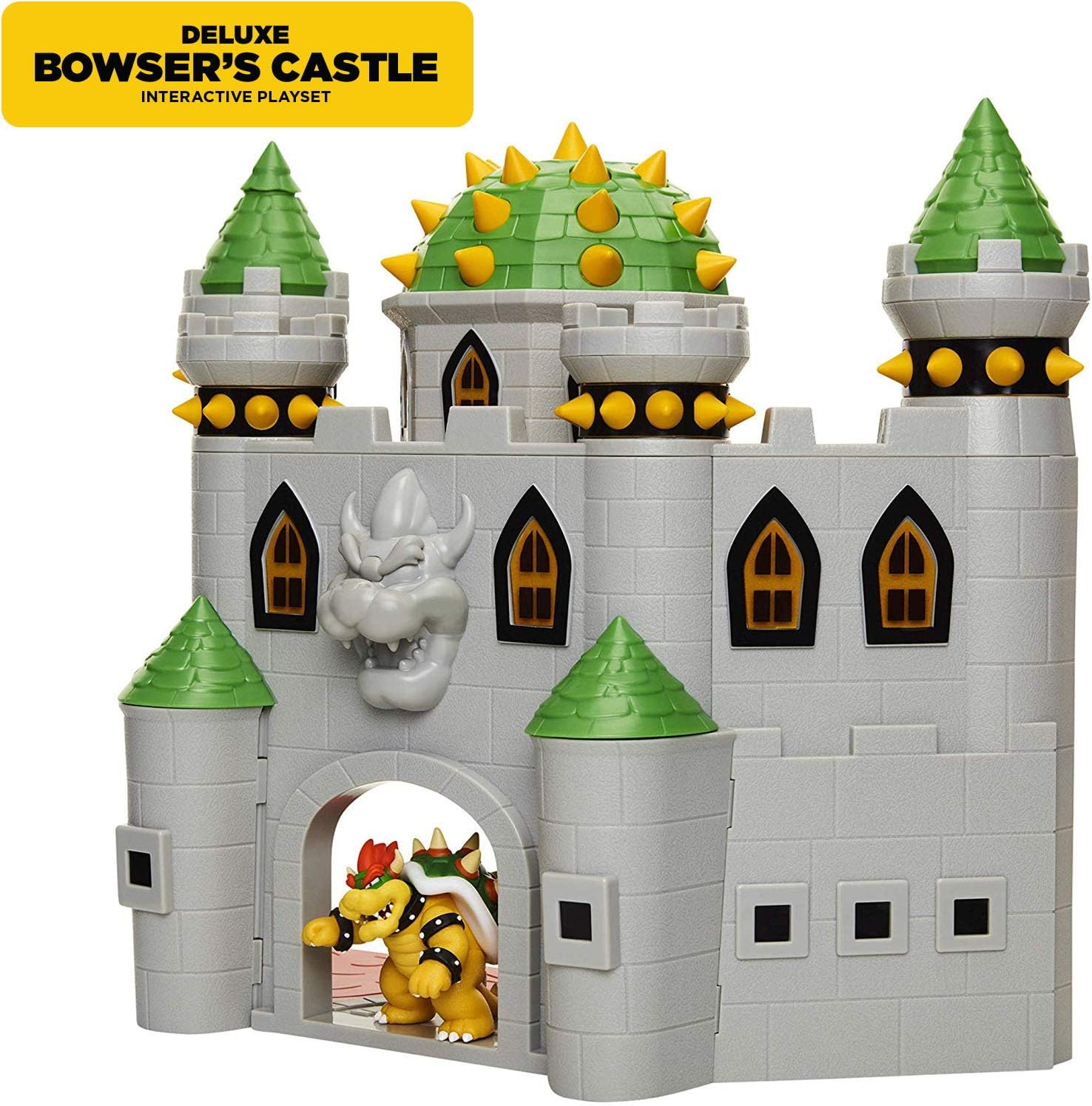 Super Mario Nintendo Deluxe Bowser's Castle Playset Toys & Games JAKKS Pacific   