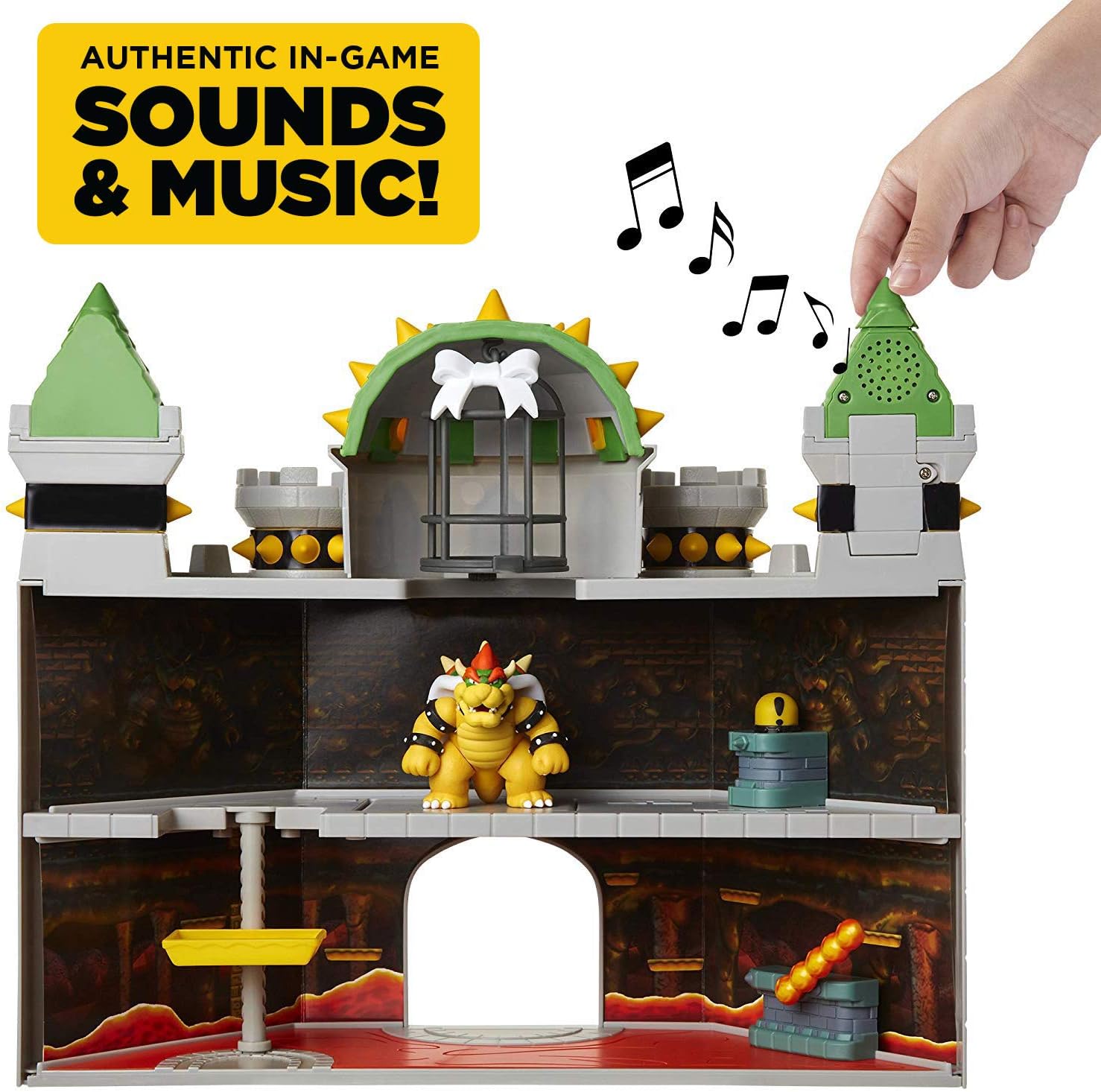 Super Mario Nintendo Deluxe Bowser's Castle Playset Toys & Games JAKKS Pacific   