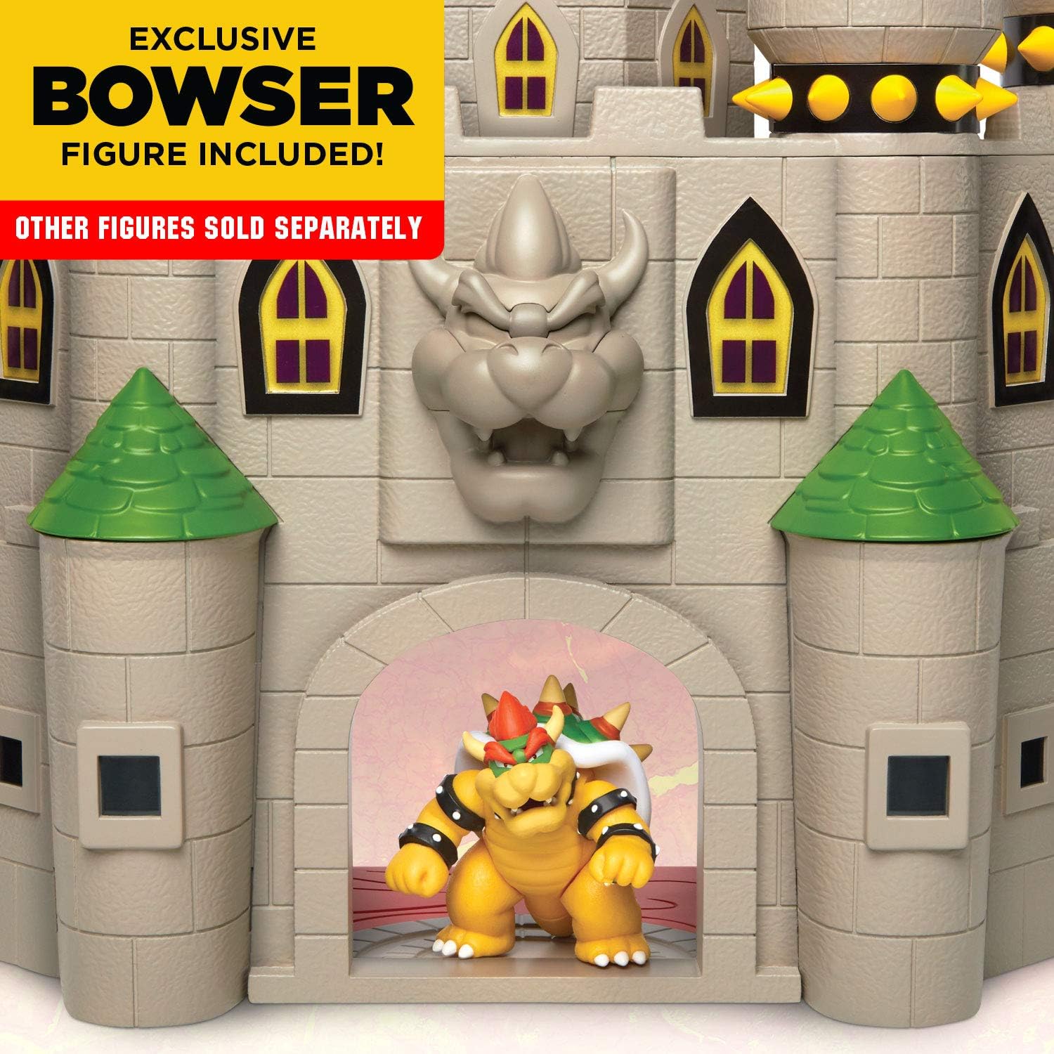 Super Mario Nintendo Deluxe Bowser's Castle Playset Toys & Games JAKKS Pacific   