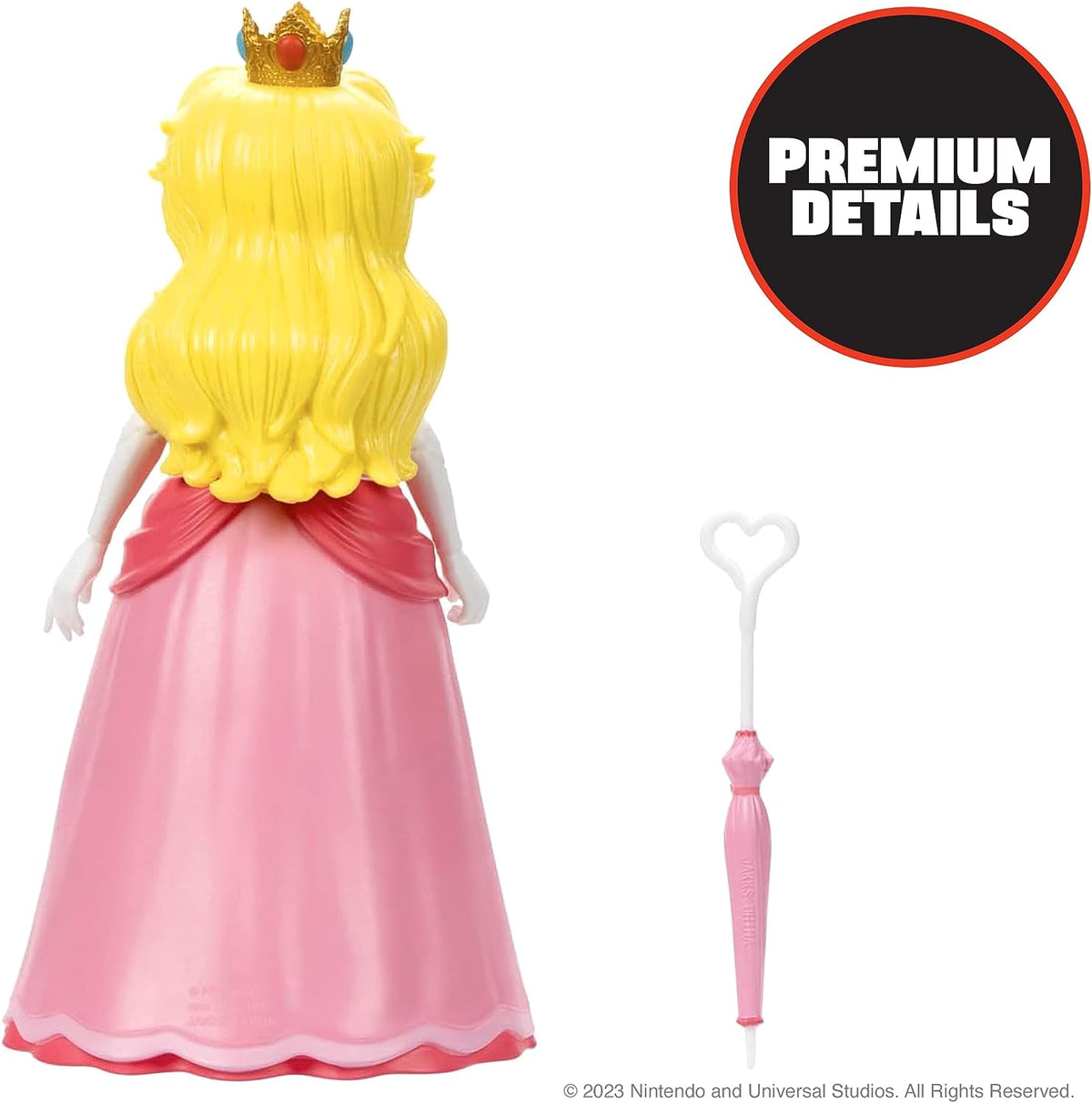 The Super Mario Bros. Movie - Princess Peach Action Figure - 5" Toys & Games JAKKS Pacific
