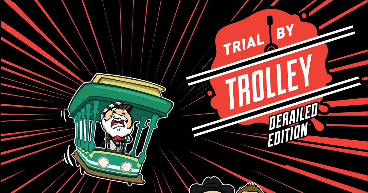 Trial by Trolley - Derailed Edition [Board Game, 3 -13 Players] Board Game SkyBound Games