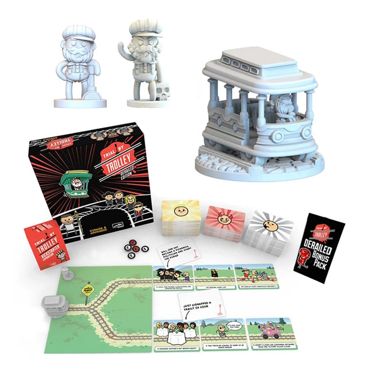Trial by Trolley - Derailed Edition [Board Game, 3 -13 Players] Board Game SkyBound Games