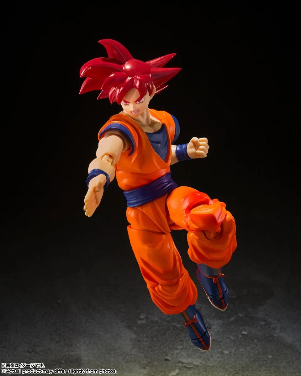 Tamashii Nations: Dragon Ball Super - Super Saiyan God Son Goku (Saiyan God Instilled With The Light Of Righteous Hearts) S.H. Figuarts Toys & Games Bandai Namco