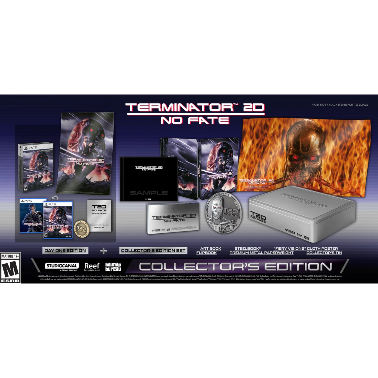 Terminator 2D: NO FATE - Collector's Edition [PlayStation 5] PlayStation 5 Video Game Reef Entertainment