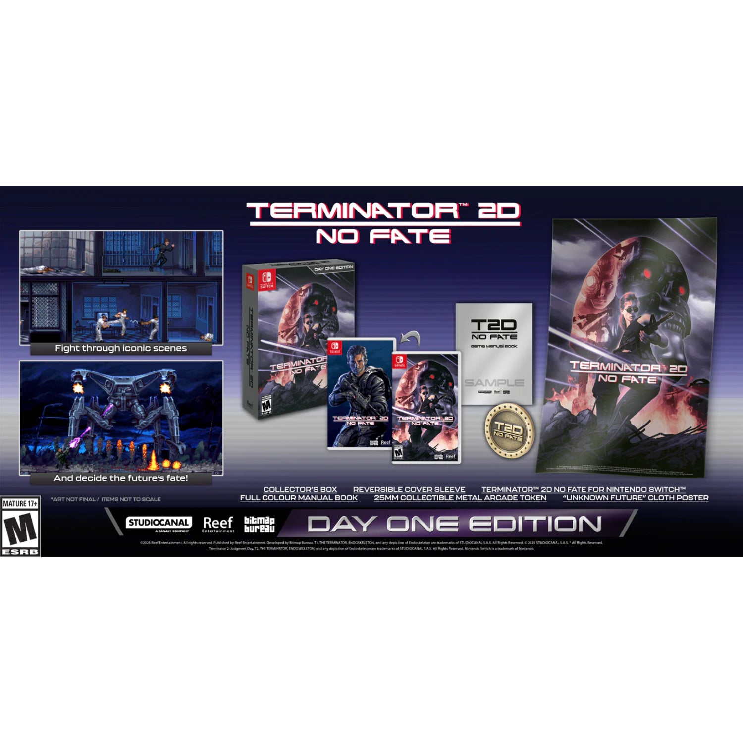 Terminator 2D: NO FATE - Day One Edition [Nintendo Switch] Nintendo Switch Video Game Reef Entertainment