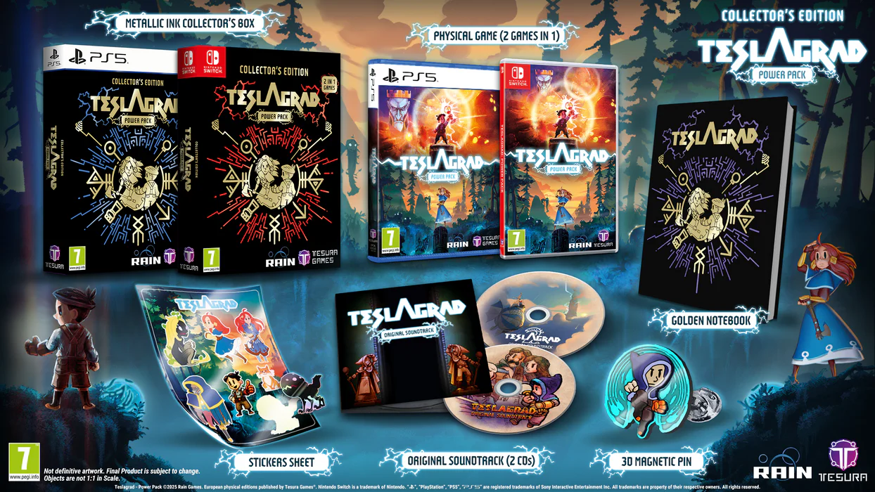 Teslagrad Power Pack - Collector's Edition [PlayStation 5] PlayStation 5 Video Game Tesura Games