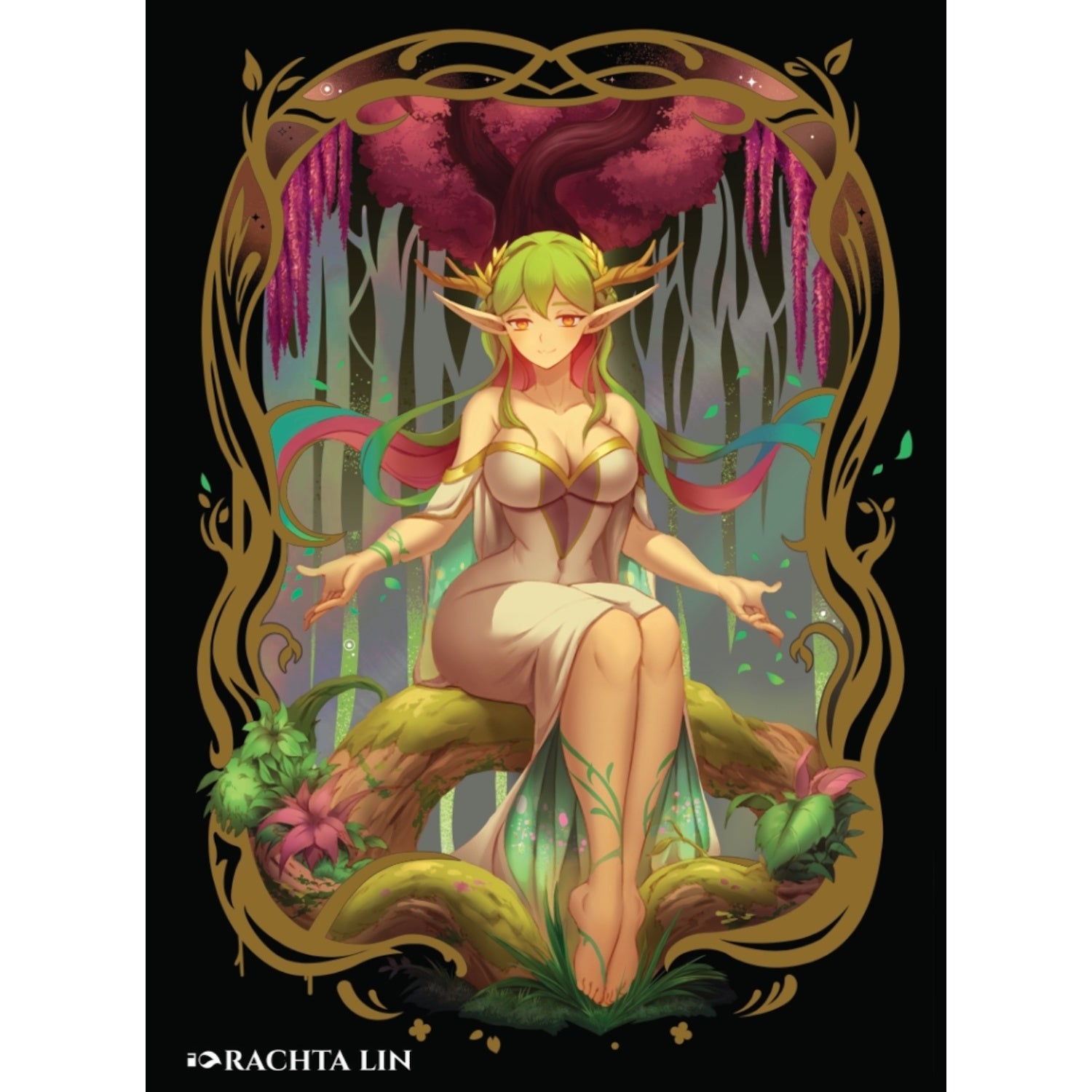 The Art of Rachta Lin: Elf TCG Standard Sleeves - 100 Count [Limited Edition] Card Game Accessories The Art of Rachta Lin