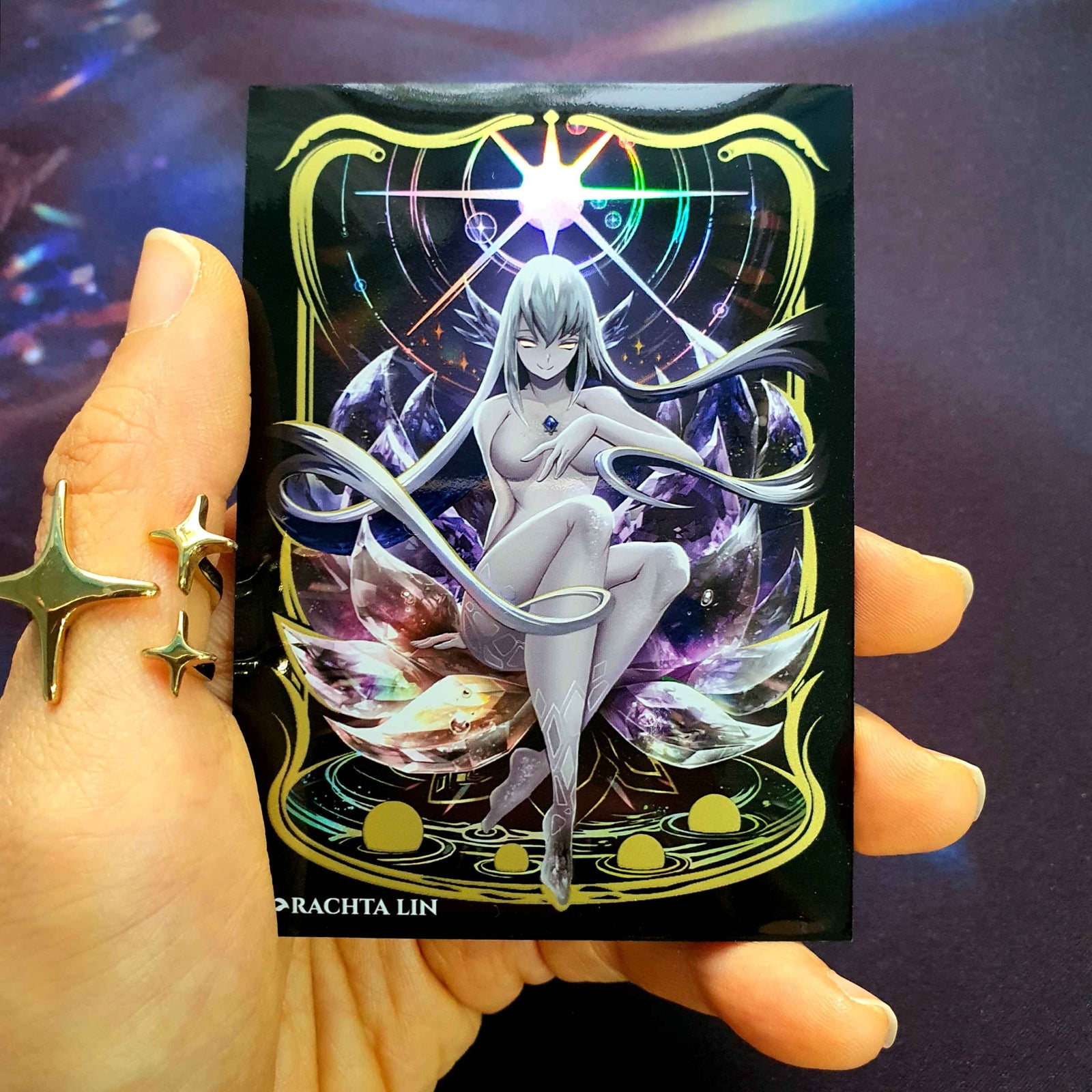 The Art of Rachta Lin: Jeweled Lotus Inspired MTG Sleeves - 100 Count Card Game Accessories The Art of Rachta Lin