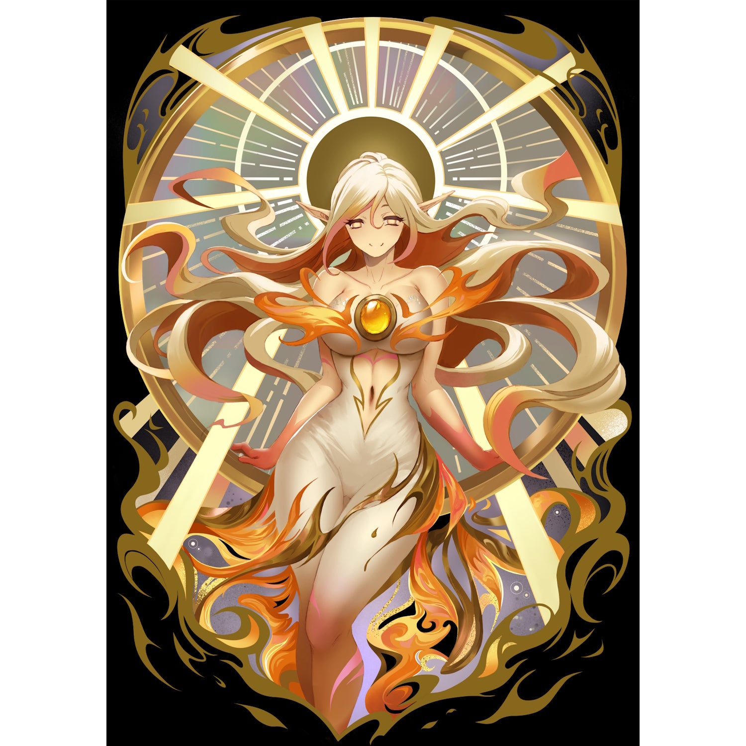 The Art of Rachta Lin: Limited Edition Soul Ring Art Sleeves - 100 Count Card Game The Art of Rachta Lin