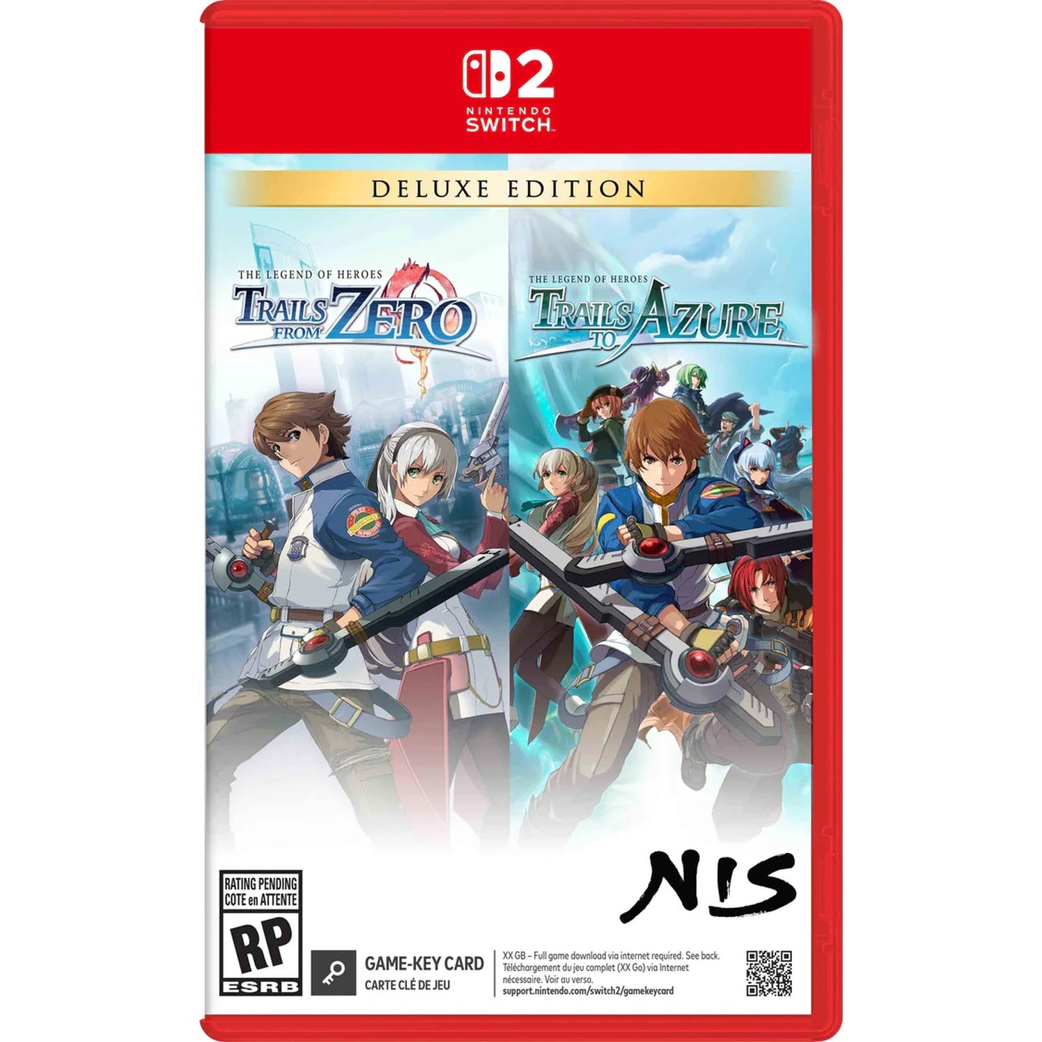 The Legend of Heroes: Trails from Zero & Trails to Azure [Nintendo Switch 2][Game-Key Card] Nintendo Switch 2 Video Game NIS America