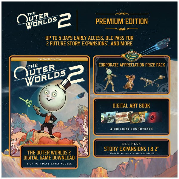 The Outer Worlds 2: Premium Edition - Code in Box [PlayStation 5] PlayStation 5 Video Game Microsoft