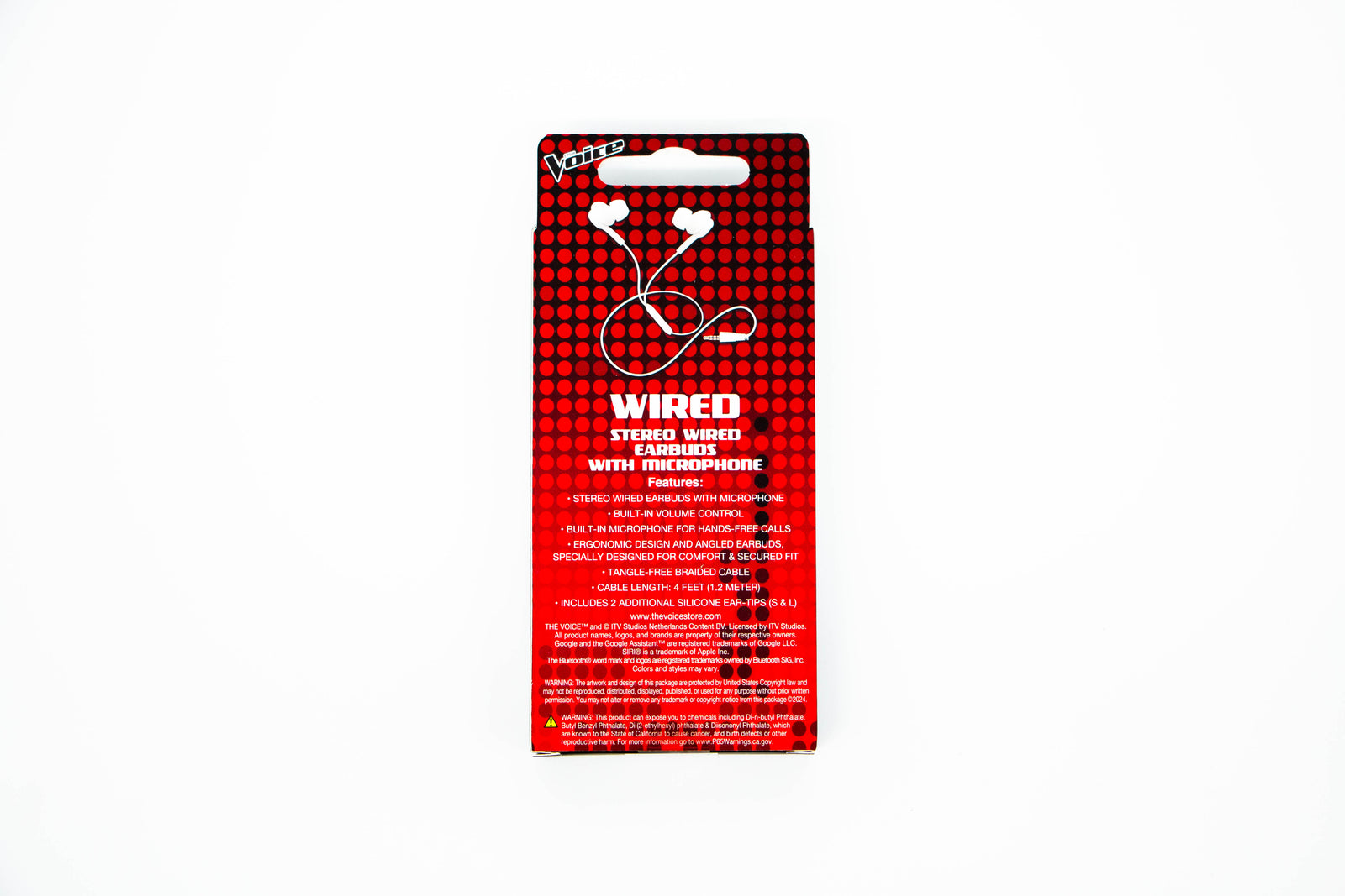 The Voice: Wired Earbuds w/ Mic - White [Electronics] Electronics The Voice   