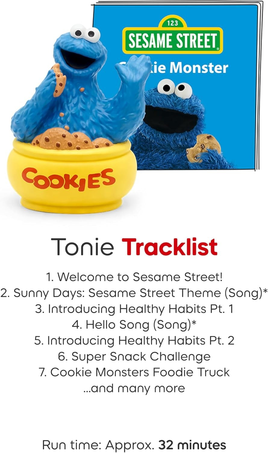 Tonies: Cookie Monster Audio Toy Figurine from Sesame Street Toys & Games Tonies