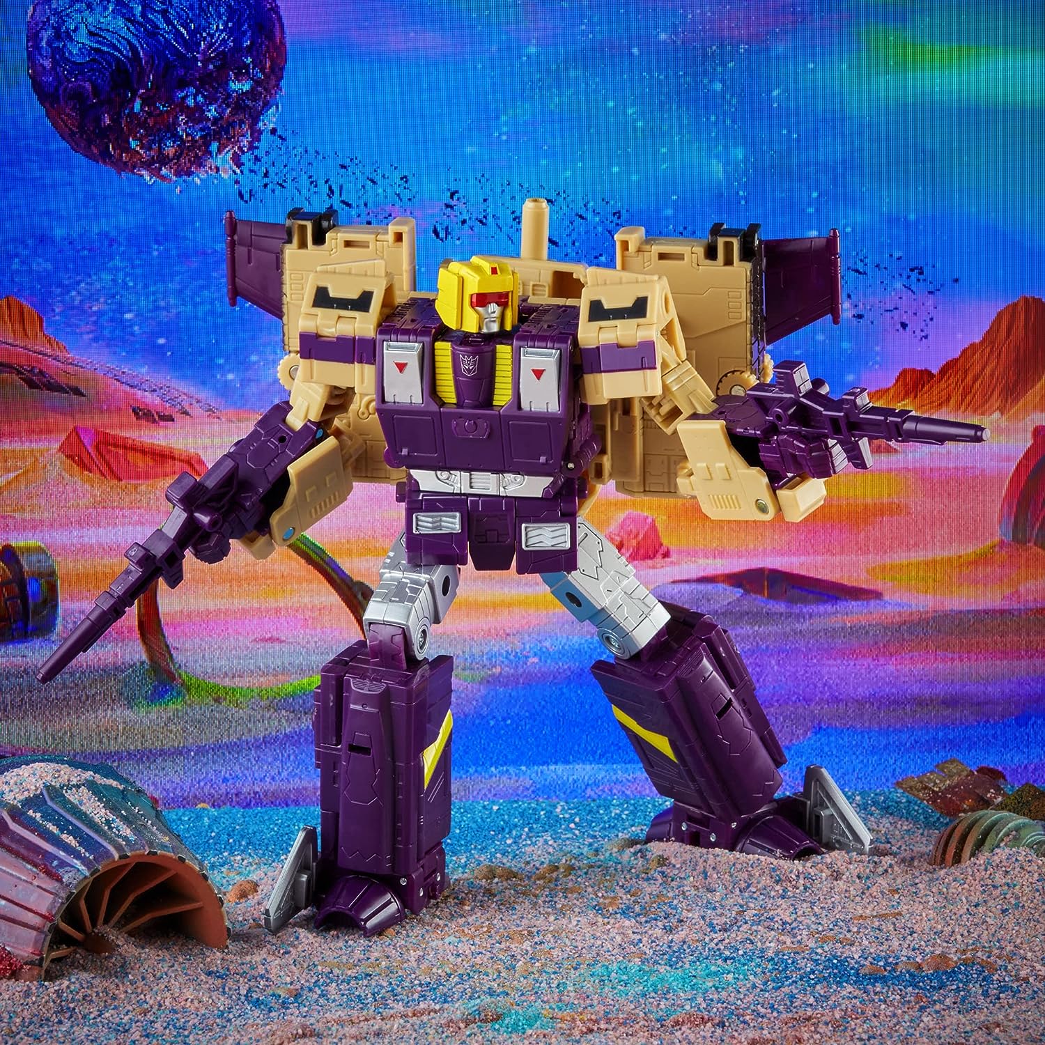 Transformers Generations Legacy Series: Leader Blitzwing Triple Changer Action Figure Toys & Games Hasbro