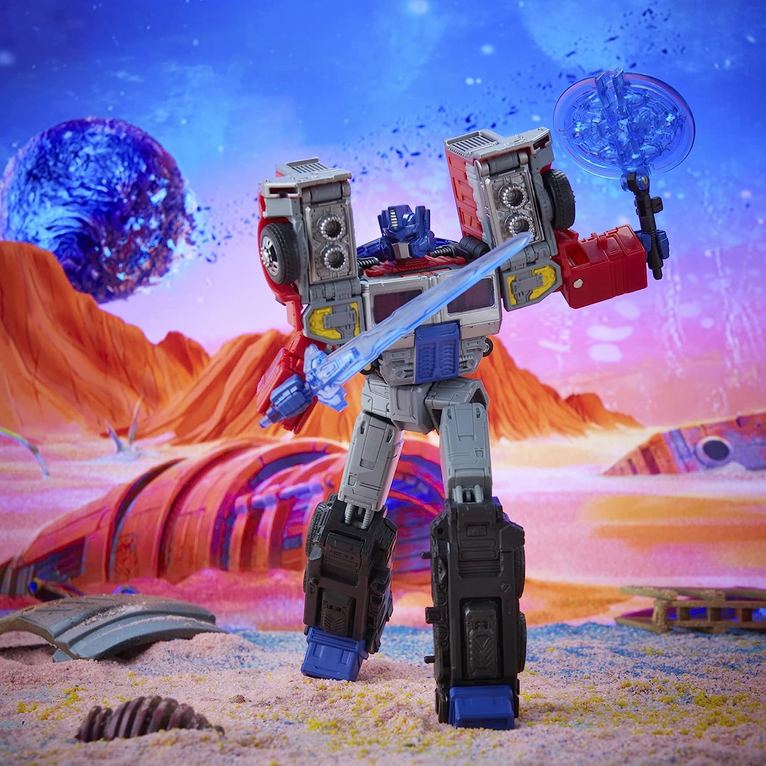 Transformers Generations Legacy Series: Leader G2 Universe Laser Optimus Prime Action Figure Toys & Games Hasbro