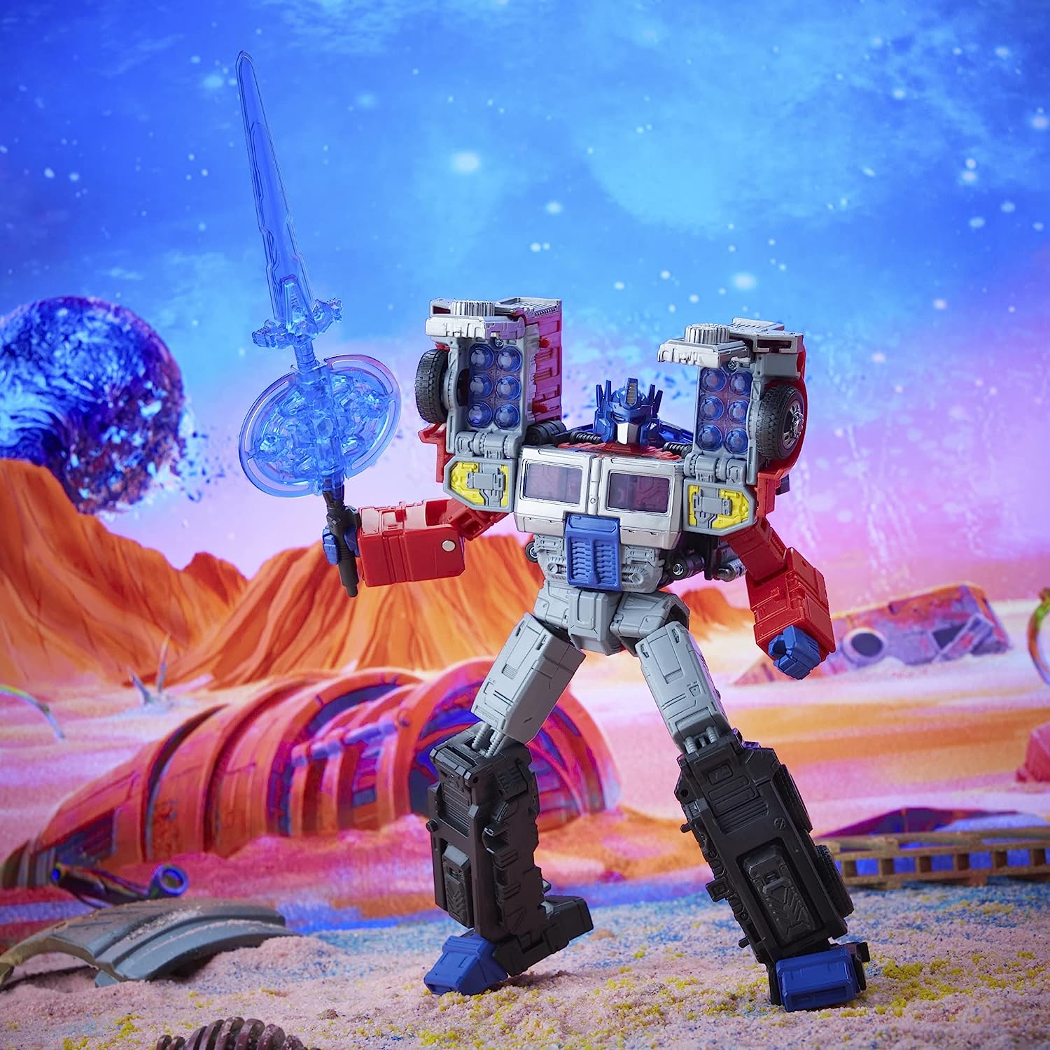 Transformers Generations Legacy Series: Leader G2 Universe Laser Optimus Prime Action Figure Toys & Games Hasbro