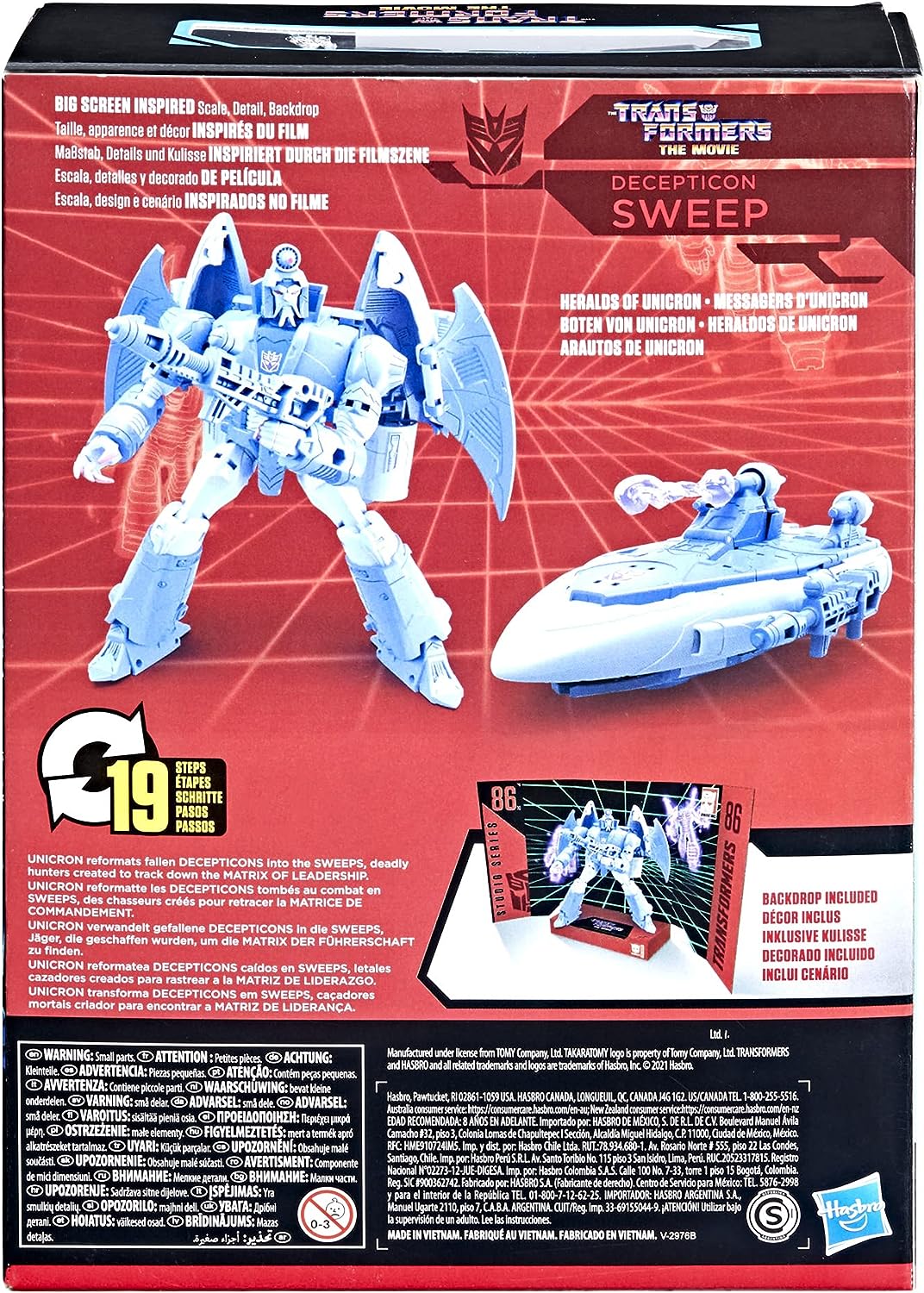 Transformers Studio Series: 86-10 Voyager Class The Transformers: The Movie 1986 Decepticon Sweep Action Figure Toys & Games Hasbro