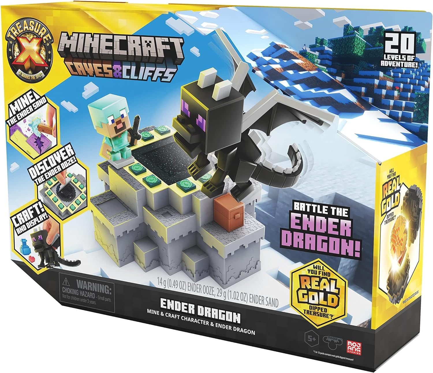 Treasure X Minecraft - Caves and Cliffs Ender Dragon Pack Minecraft Mojang Studios