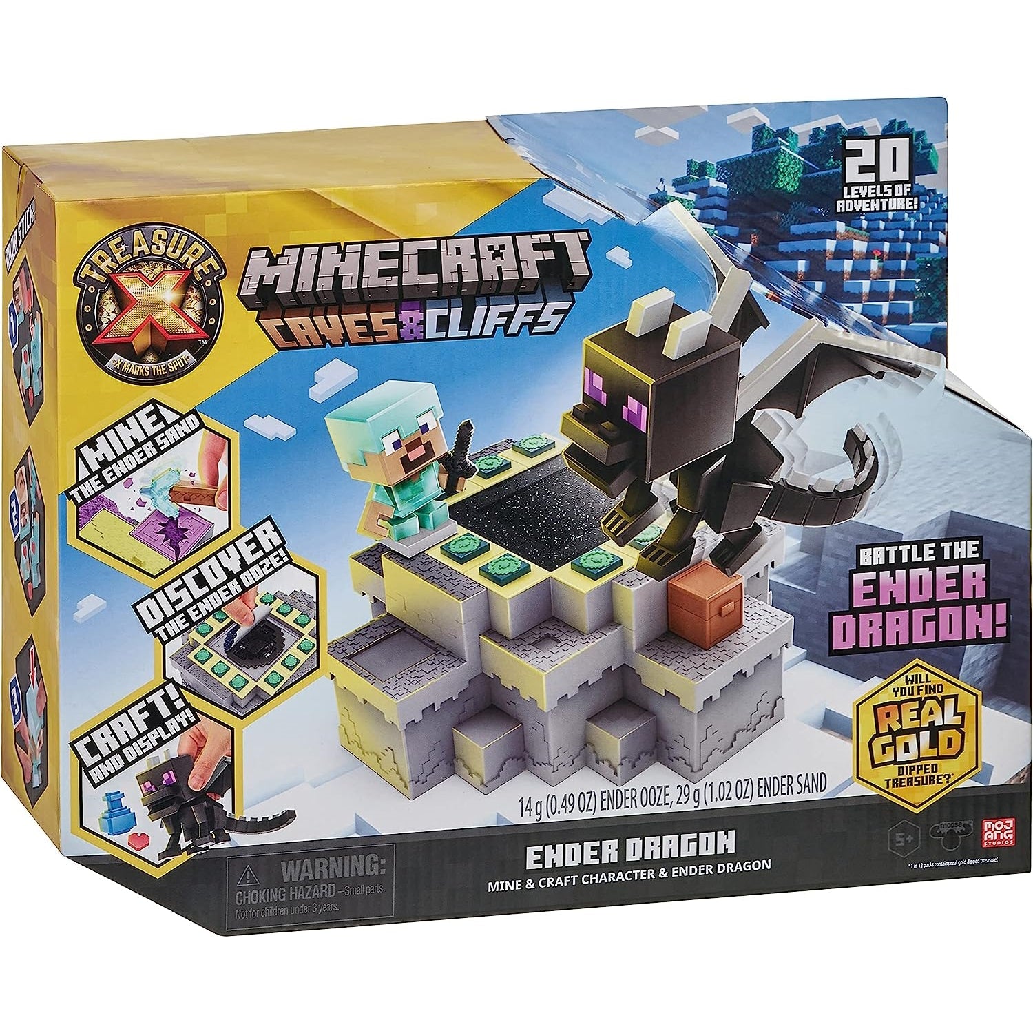 Treasure X Minecraft - Caves and Cliffs Ender Dragon Pack Minecraft Mojang Studios