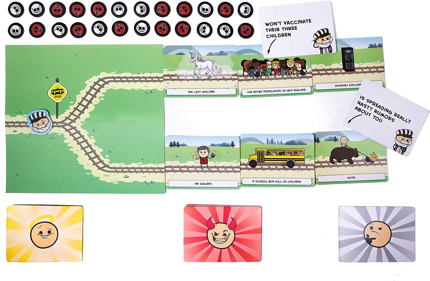 Trial by Trolley [Board Game, 3 -13 Players] Board Game SkyBound Games