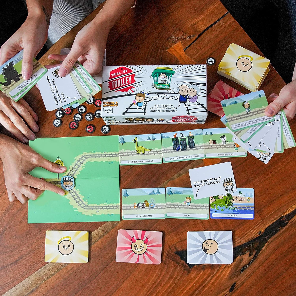 Trial by Trolley [Board Game, 3 -13 Players] Board Game SkyBound Games