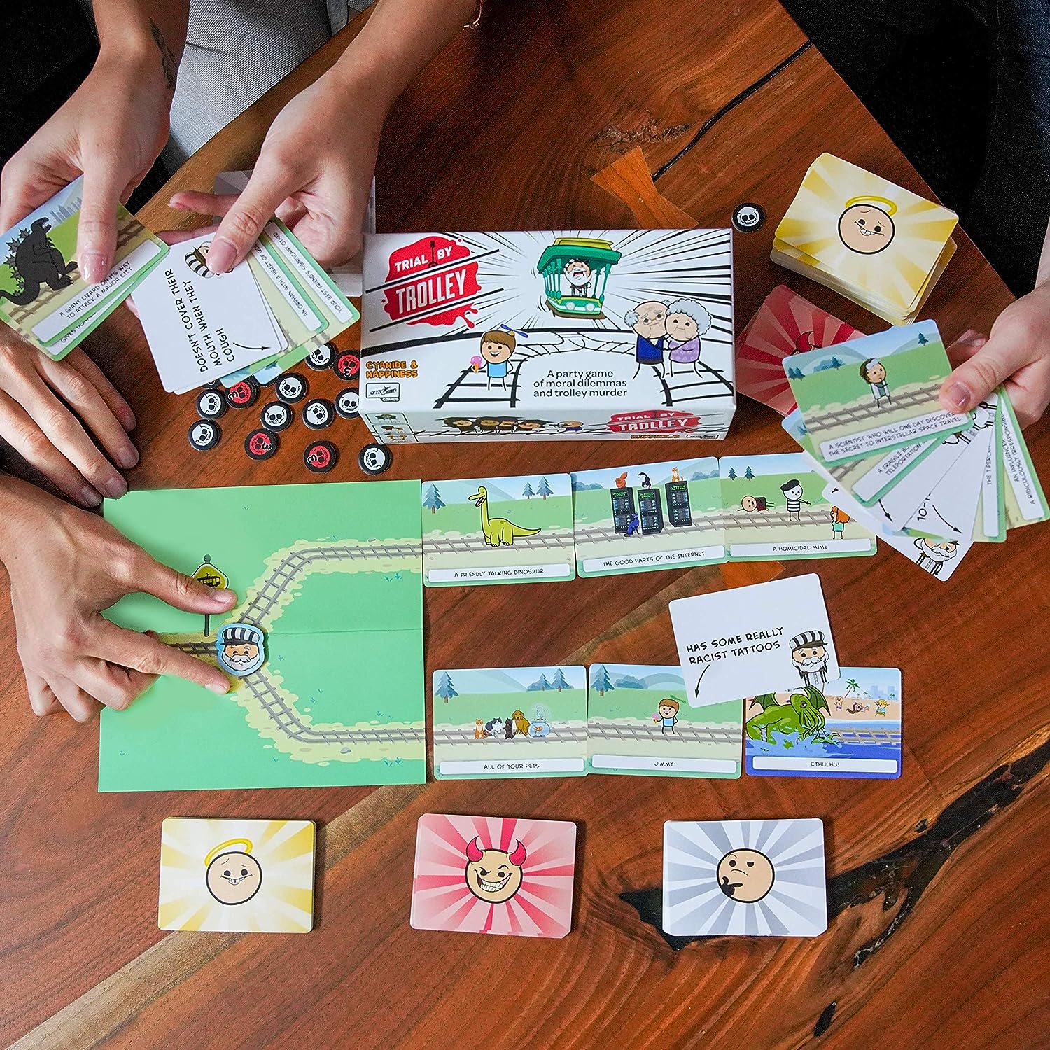 Trial by Trolley [Board Game, 3 -13 Players] Board Game SkyBound Games