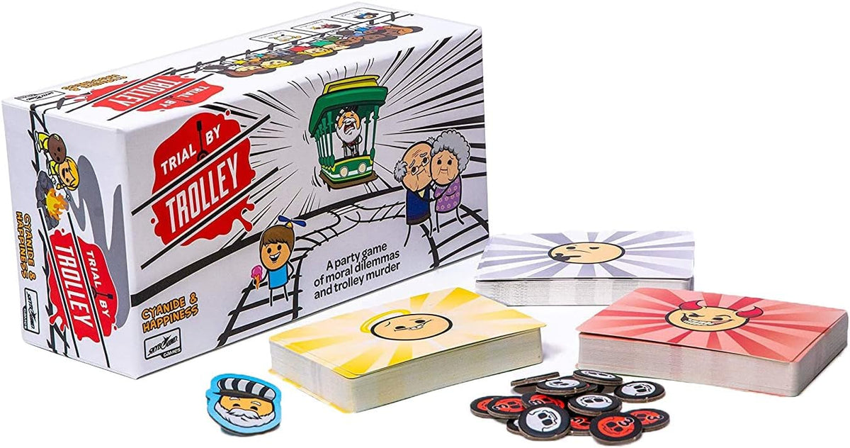 Trial by Trolley [Board Game, 3 -13 Players] Board Game SkyBound Games