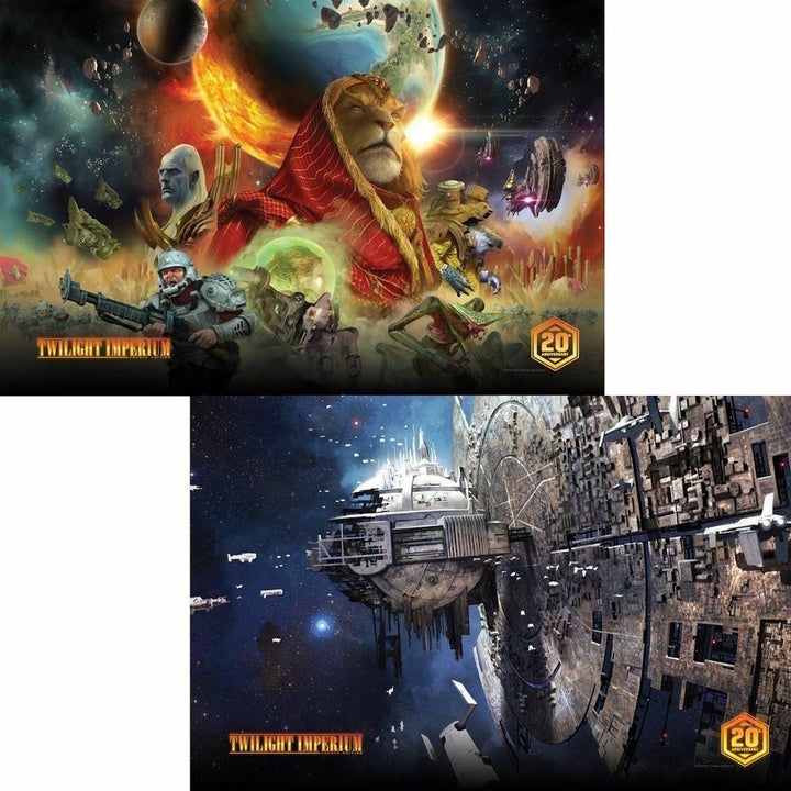 Twilight Imperium 4th Edition Promo Kit (HC Rulebook + 2 Promo Prints) [Board Games, 3-6 Players) Book Fantasy Flight Games