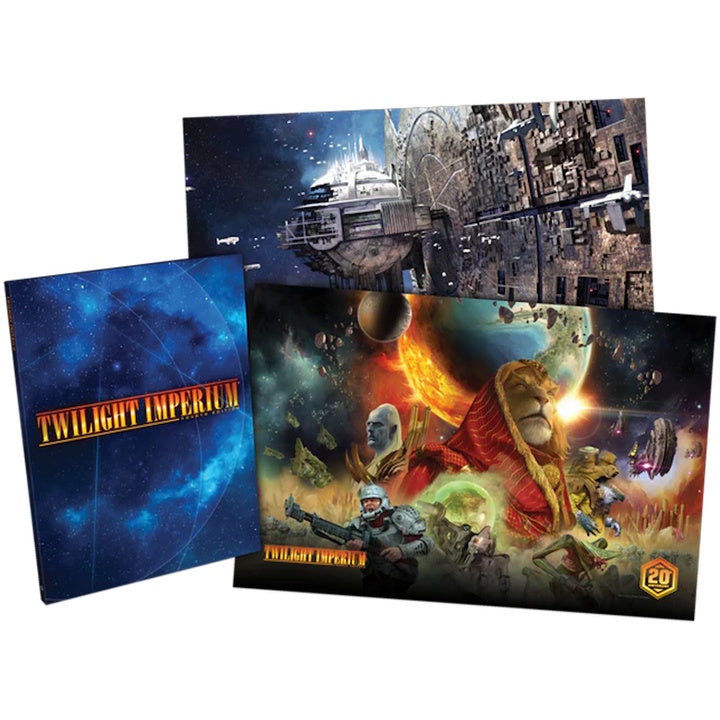 Twilight Imperium 4th Edition Promo Kit (HC Rulebook + 2 Promo Prints) [Board Games, 3-6 Players) Book Fantasy Flight Games