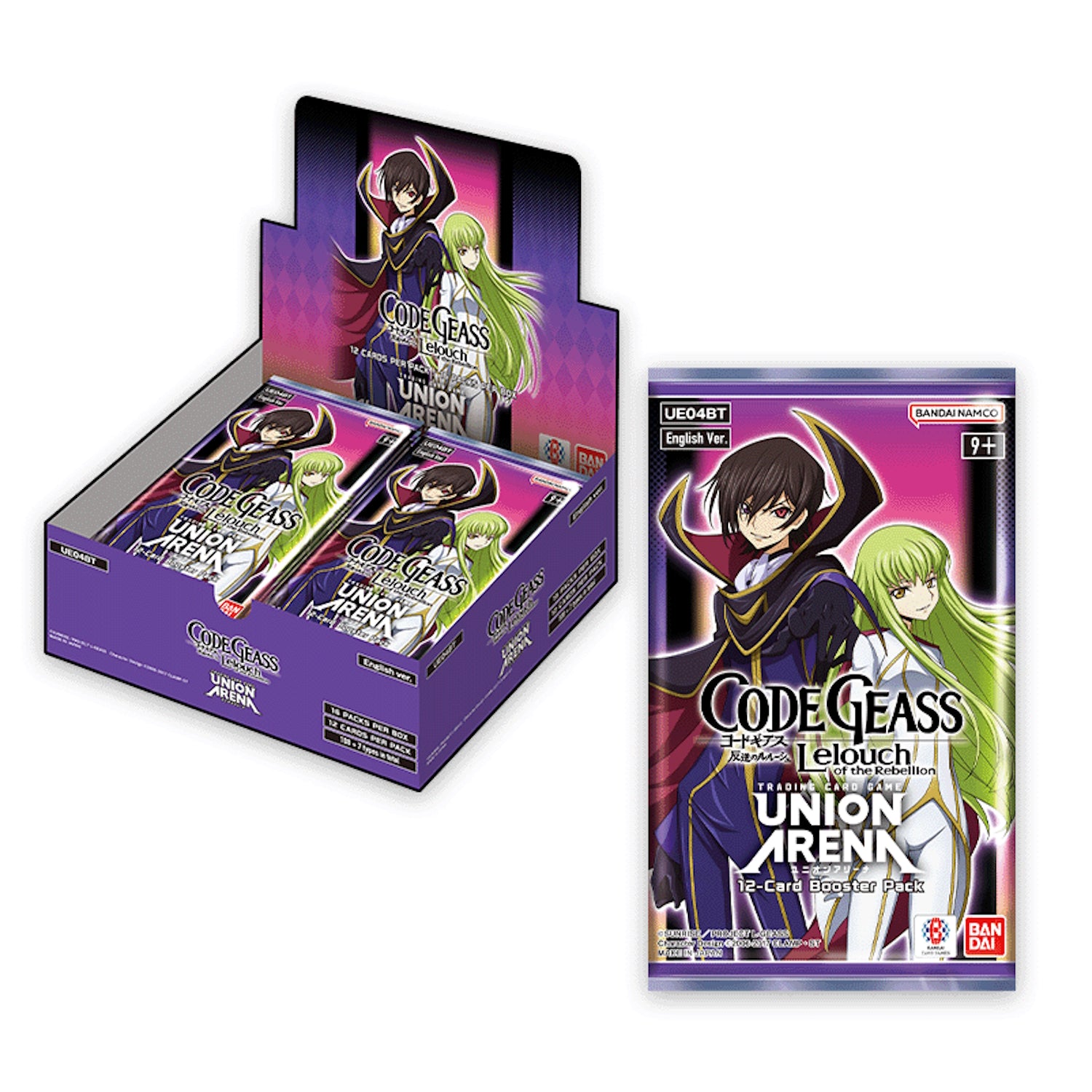 Union Arena TCG: Code Geass Lelouch of the Rebellion Booster Box [UE04BT] - 16 Packs Card Game Bandai Namco