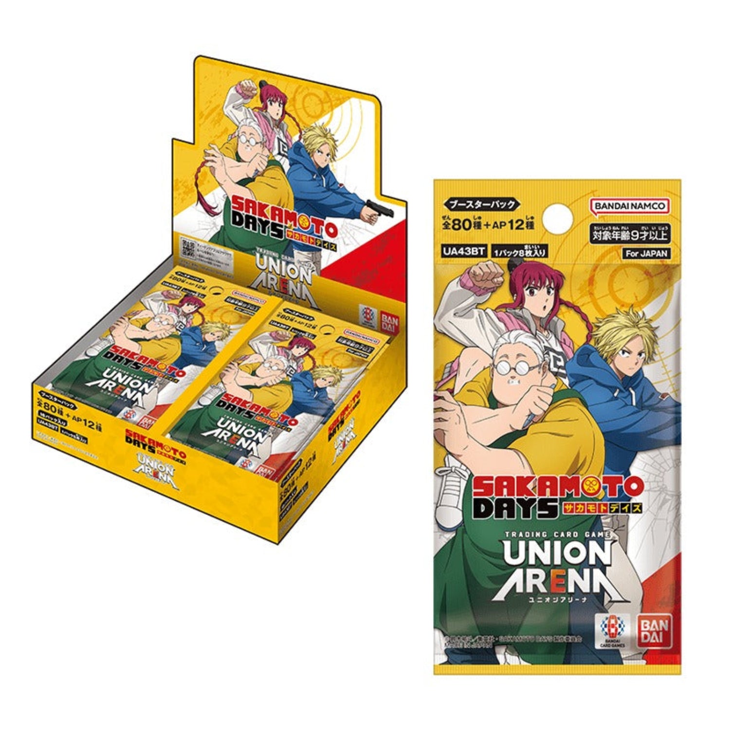 Union Arena TCG: Sakamoto Days Booster Box [UE19BT] - 16 Packs Card Game Bandai Namco