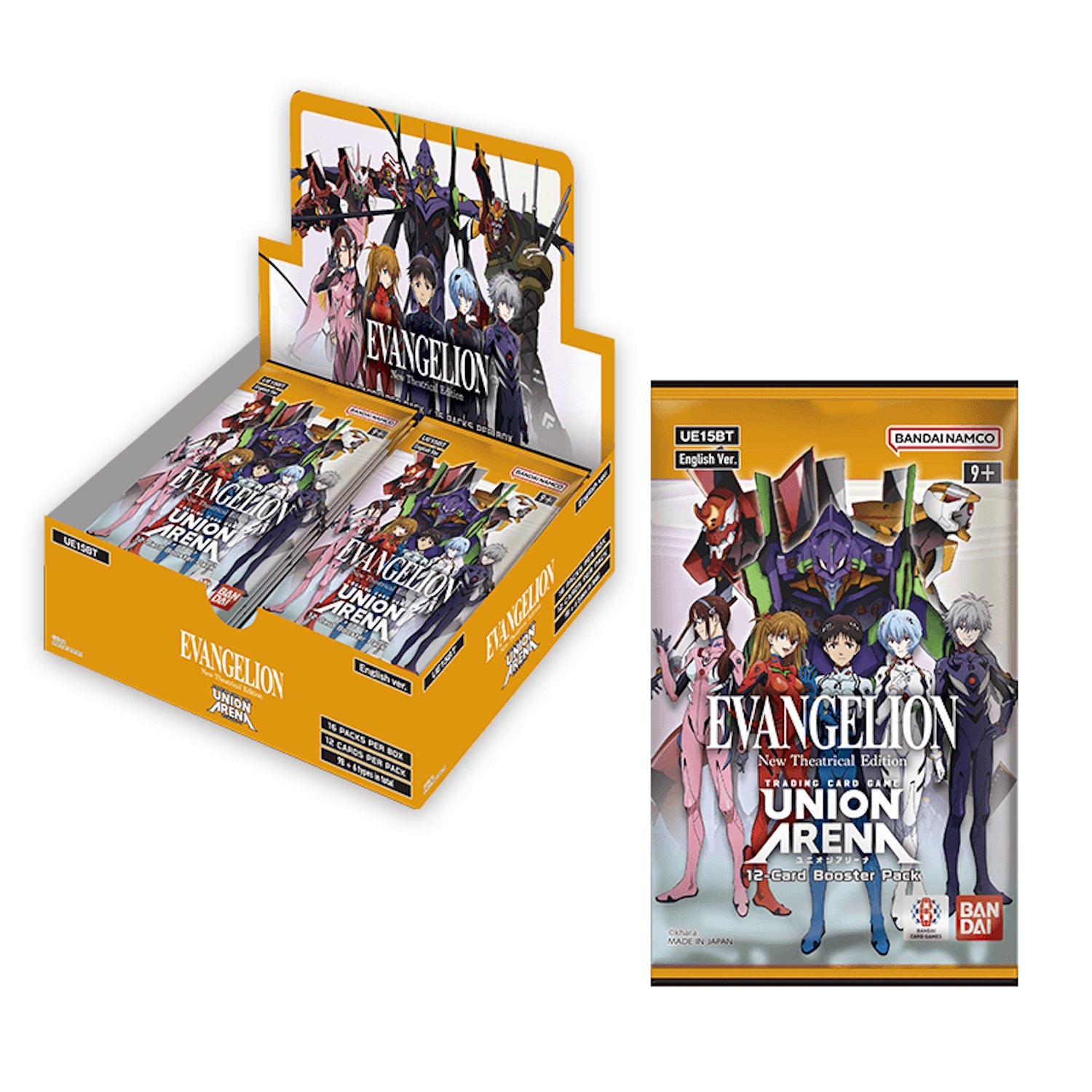 Union Arena TCG: Evangelion New Theatrical Edition [UE15BT] - 16 Packs Card Game Bandai Namco