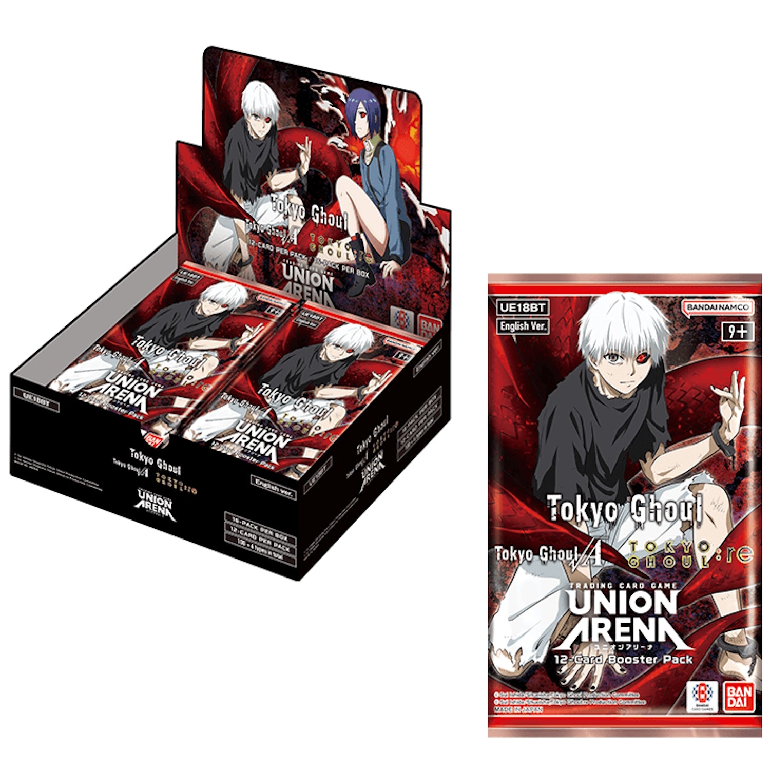 Union Arena TCG: Tokyo Ghoul Booster Box [UE18BT] - 16 Packs Card Game Bandai Namco