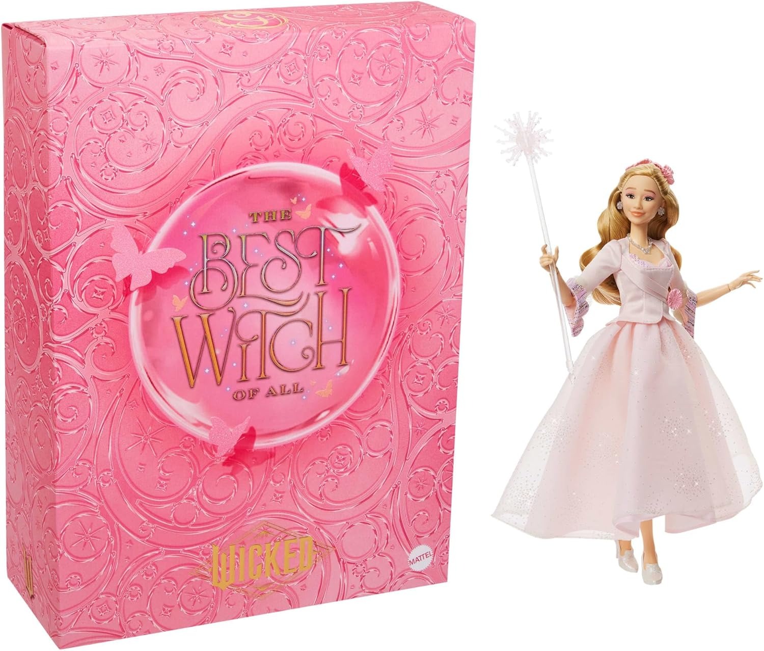 Universal Pictures’ Wicked: For Good: Glinda Exclusive Fashion Doll [The Best Witch of All] Toys & Games Mattel