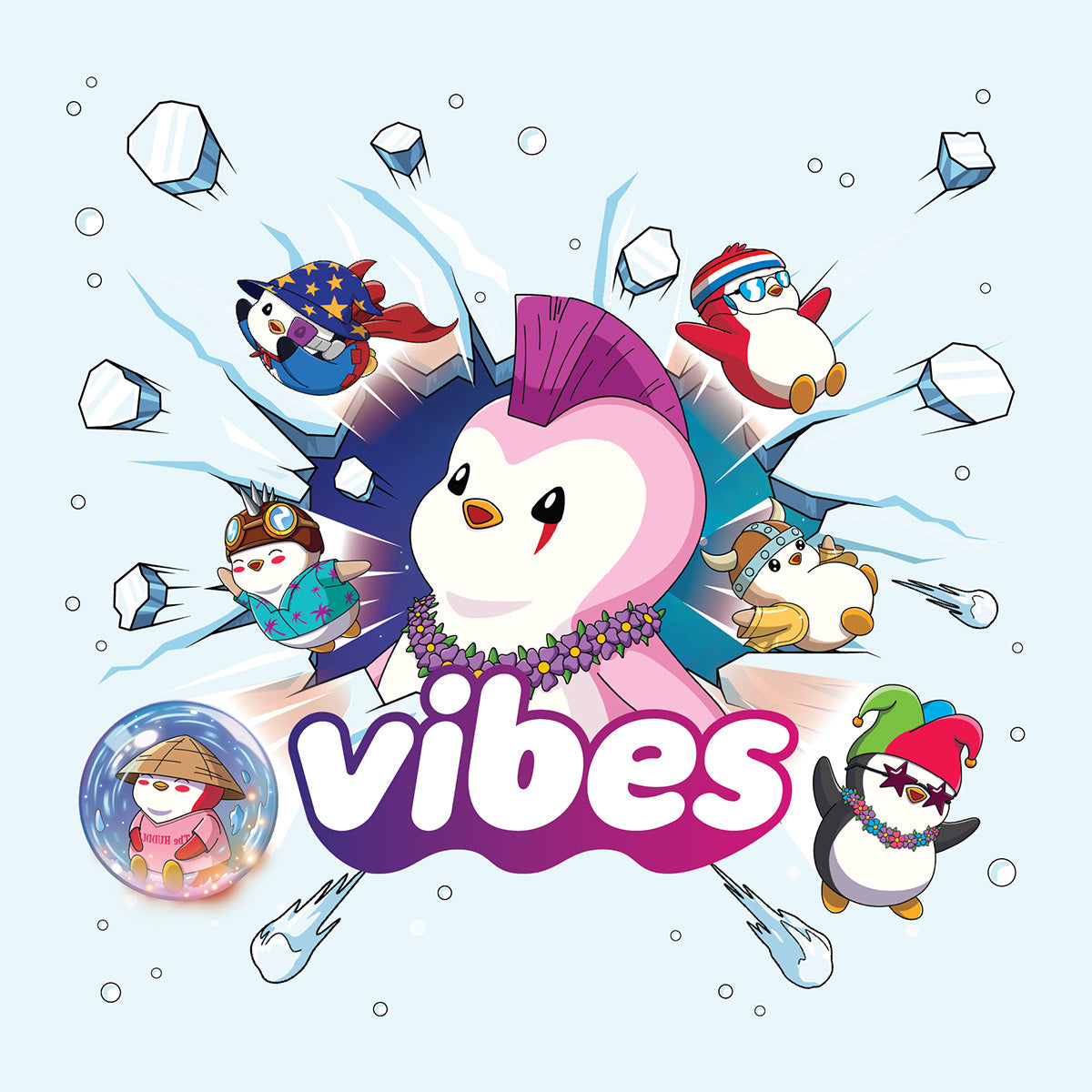 Vibes Pudgy Penguins TCG - Birb & Pengu Booster Pack [Set 3] Card Game Pudgy Penguins