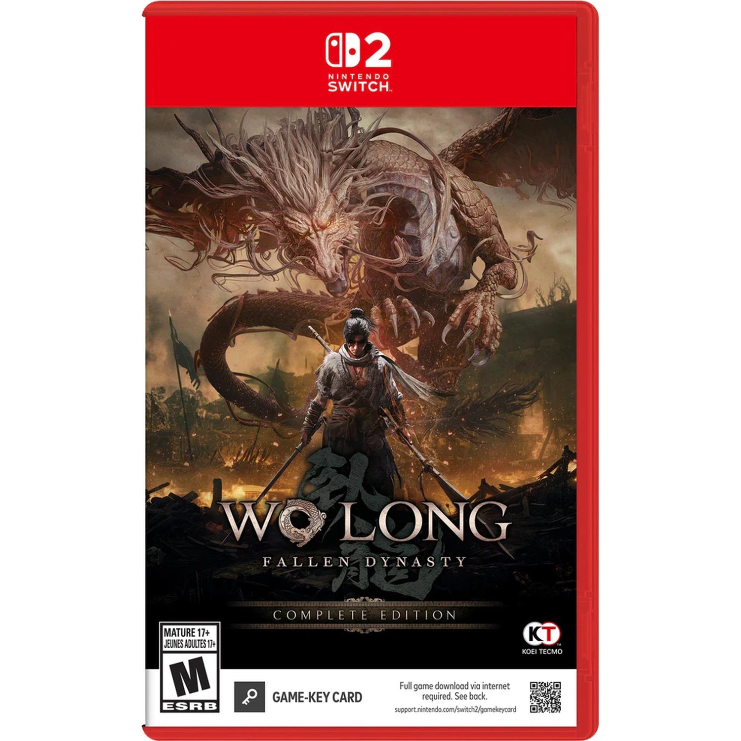 Wo Long: Fallen Dynasty - Complete Edition [Nintendo Switch 2][Game-Key Card] Nintendo Switch 2 Video Game Koei Tecmo