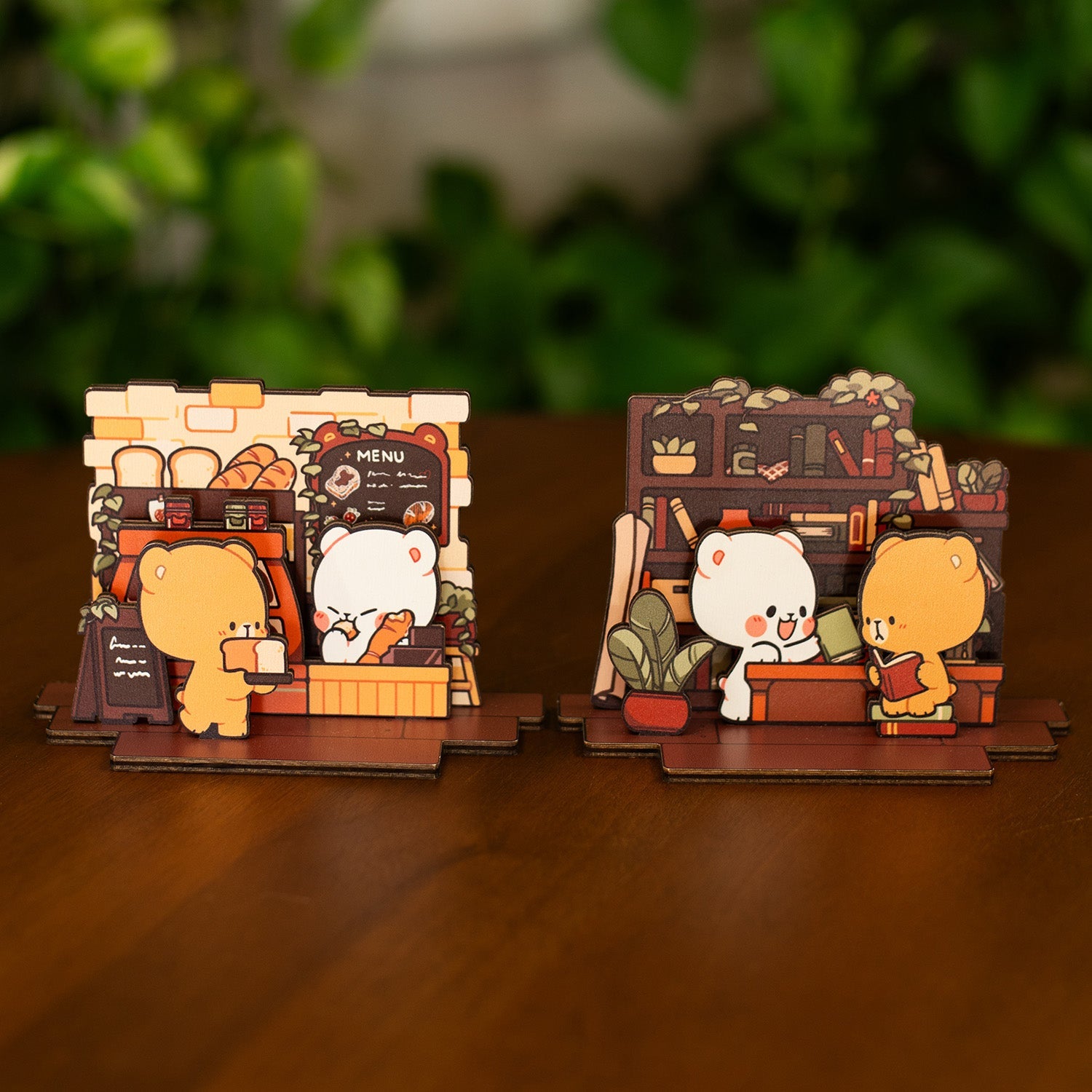 Milk Mocha Bear: Cozy Bakery Wooden Standee Standee Milk Mocha Bear