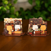 Milk Mocha Bear: Tranquil Study Wooden Standee Standee Milk Mocha Bear