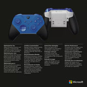 Xbox Wireless Controller: Elite Series 2 Core Blue [Xbox One & Xbox Series X Accessory] Xbox Series X/S Accessory Microsoft