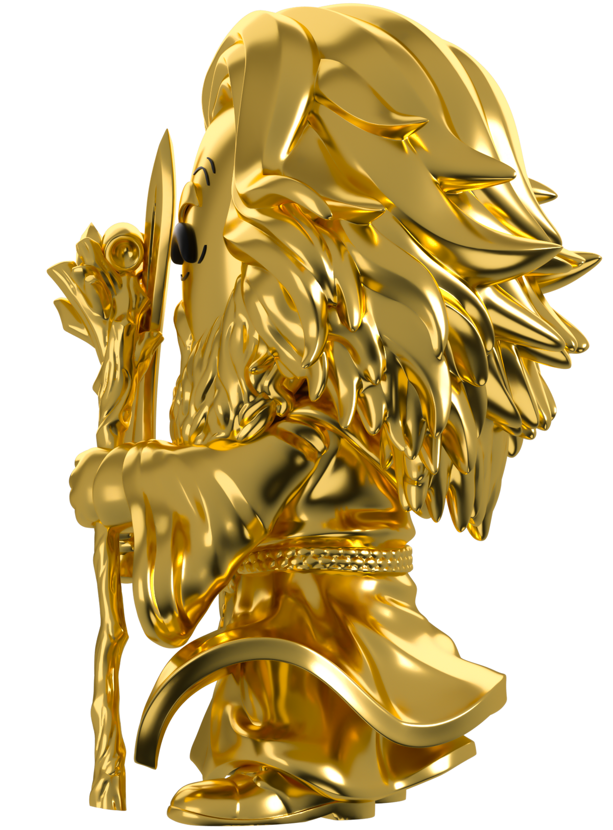 Lord of the Rings Collection: Gold Chrome Gandalf Vinyl Figure #3 - SV Exclusive Toys & Games Youtooz