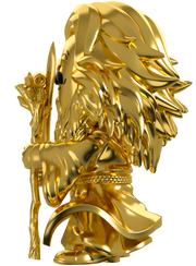 Lord of the Rings Collection: Gold Chrome Gandalf Vinyl Figure #3 - SV Exclusive Toys & Games Youtooz