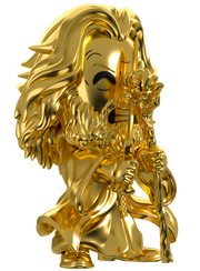 Lord of the Rings Collection: Gold Chrome Gandalf Vinyl Figure #3 - SV Exclusive Toys & Games Youtooz