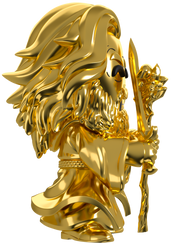 Lord of the Rings Collection: Gold Chrome Gandalf Vinyl Figure #3 - SV Exclusive Toys & Games Youtooz