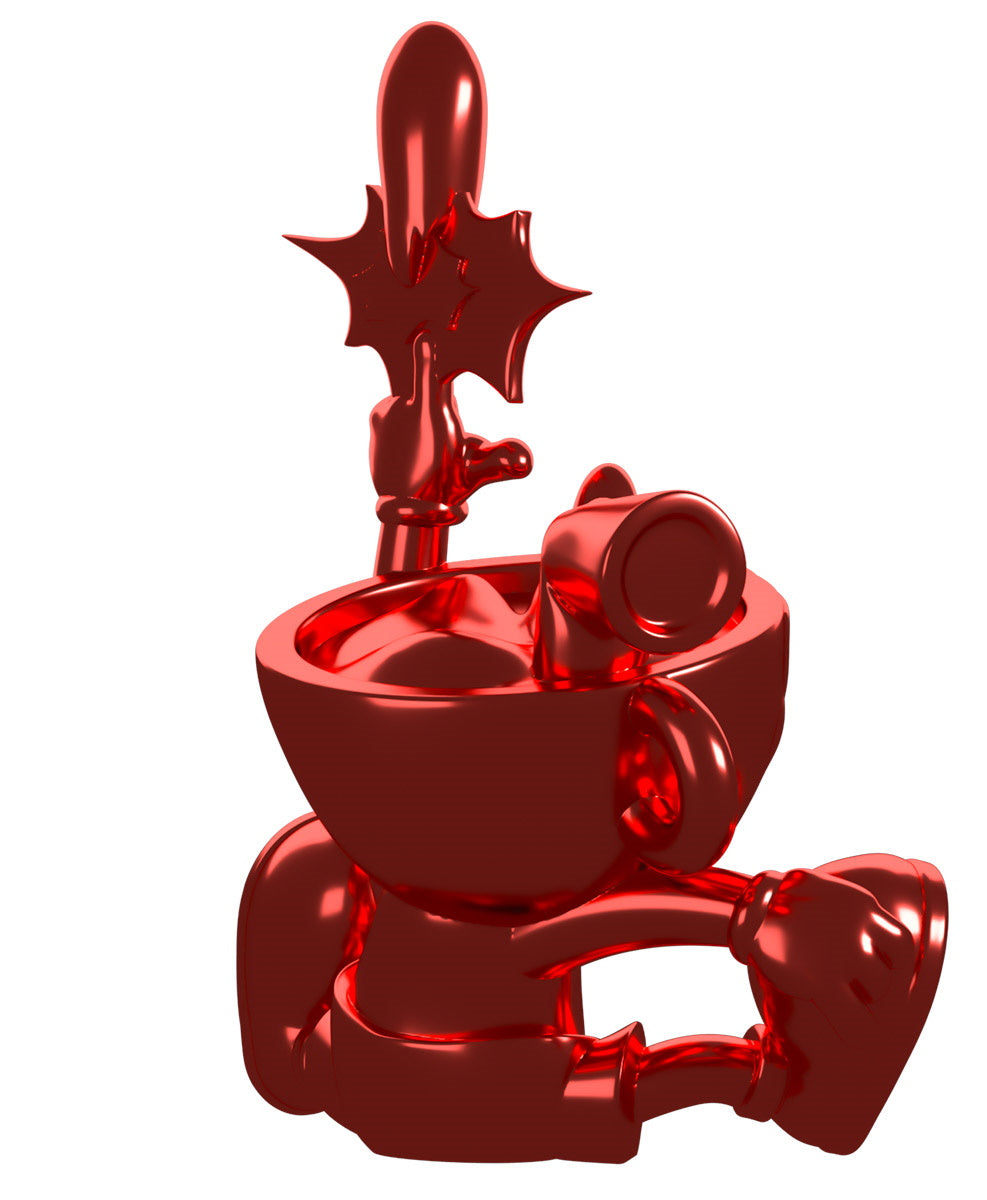 Youtooz x Shopville Exclusive: Cuphead Collection - Cuphead Red Chrome Vinyl Figure [Limited Edition – 500 Made] Toys & Games Youtooz