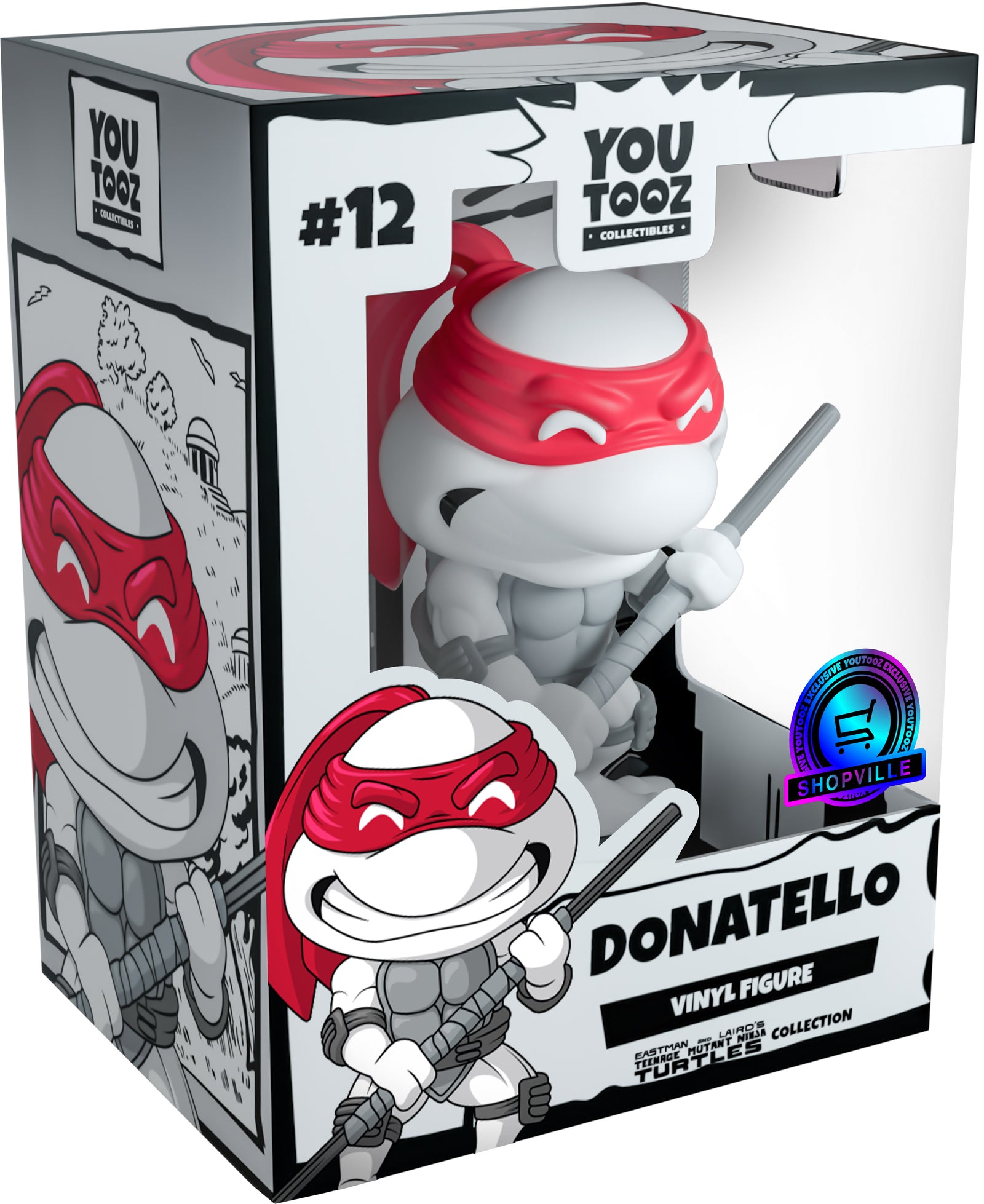 Youtooz x Shopville Exclusive: Teenage Mutant Ninja Turtles Collection [Black & White Vinyl Figures 4-Pack] Limited Edition - 1000 Made Toys & Games Youtooz
