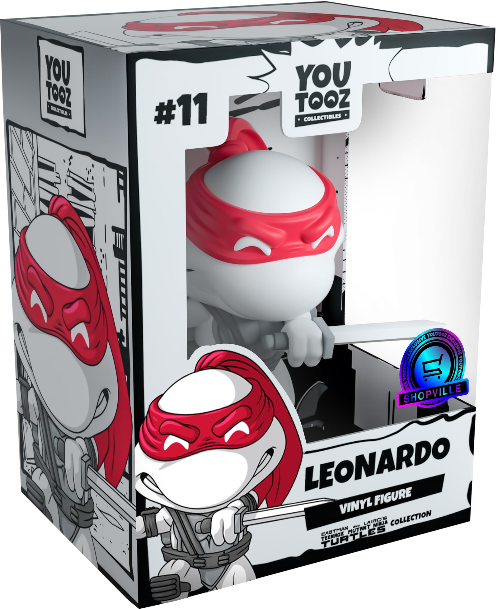Youtooz x Shopville Exclusive: Teenage Mutant Ninja Turtles Collection [Black & White Vinyl Figures 4-Pack] Limited Edition - 1000 Made Toys & Games Youtooz