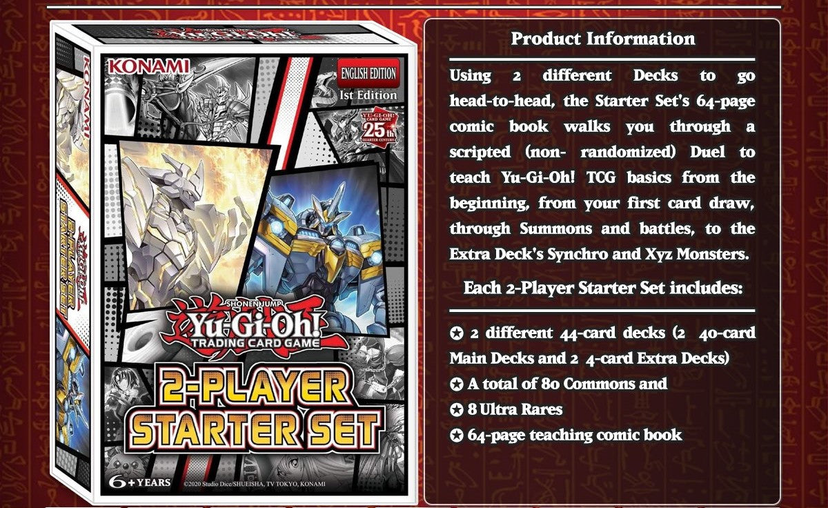 Yu-Gi-Oh! TCG: 2 Player Starter Set - 1st Edition Card Game Konami