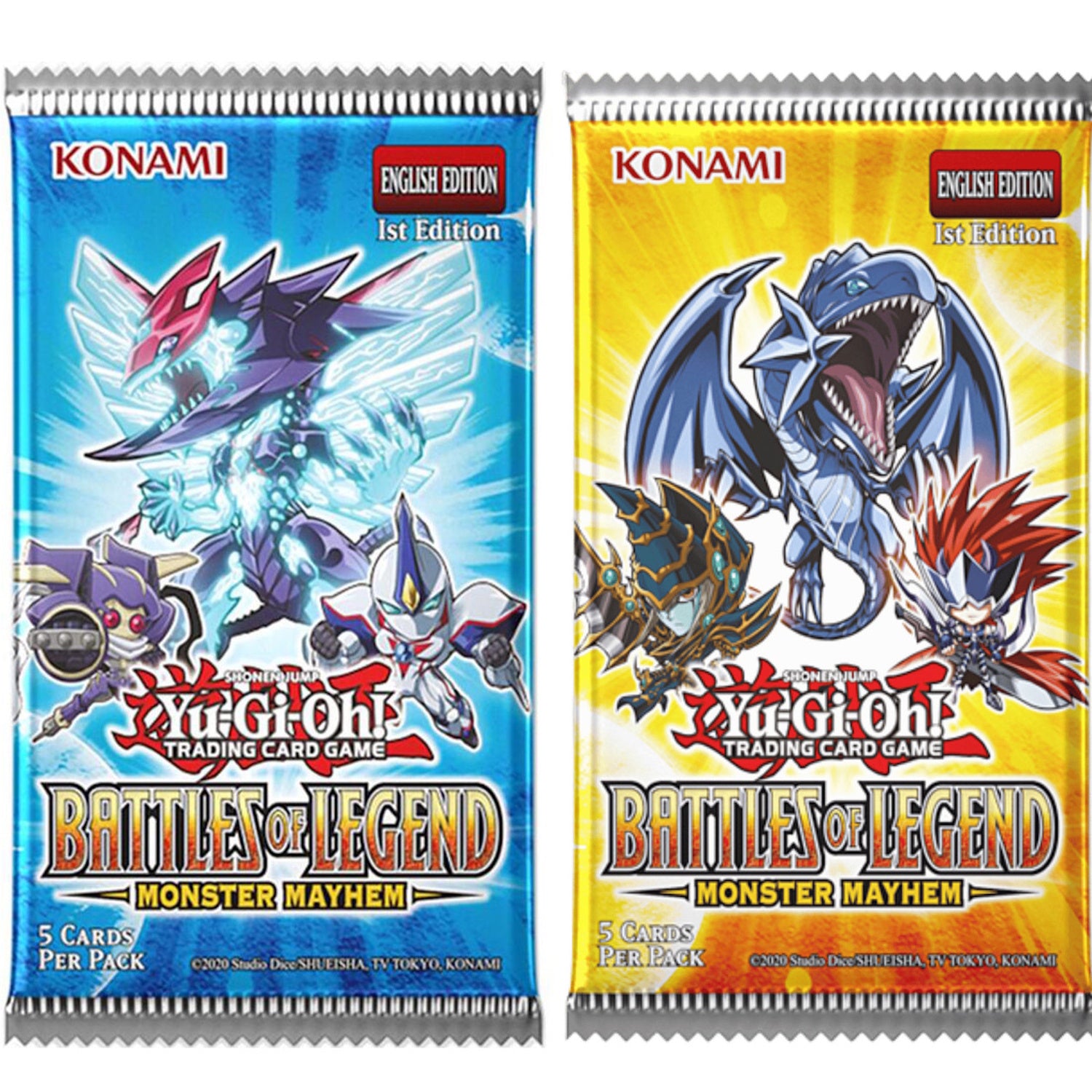 Yu-Gi-Oh! TCG: Battles of Legend: Monster Mayhem Booster Pack Card Game Konami