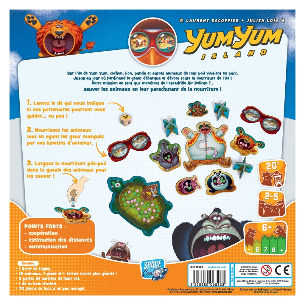 Yum Yum Island [Board Game, 2-5 Players] Board Game Asmodee