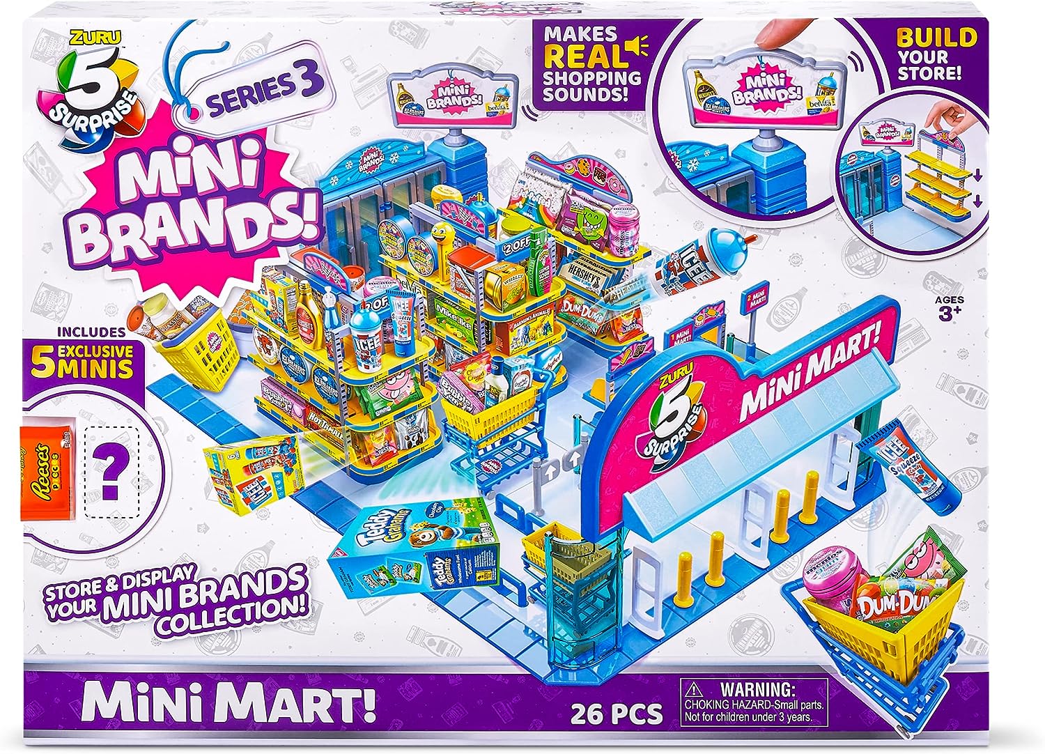 ZURU: 5 Surprise Mini Brands - Mini Mart Playset - Series 3 Toys & Games Zuru